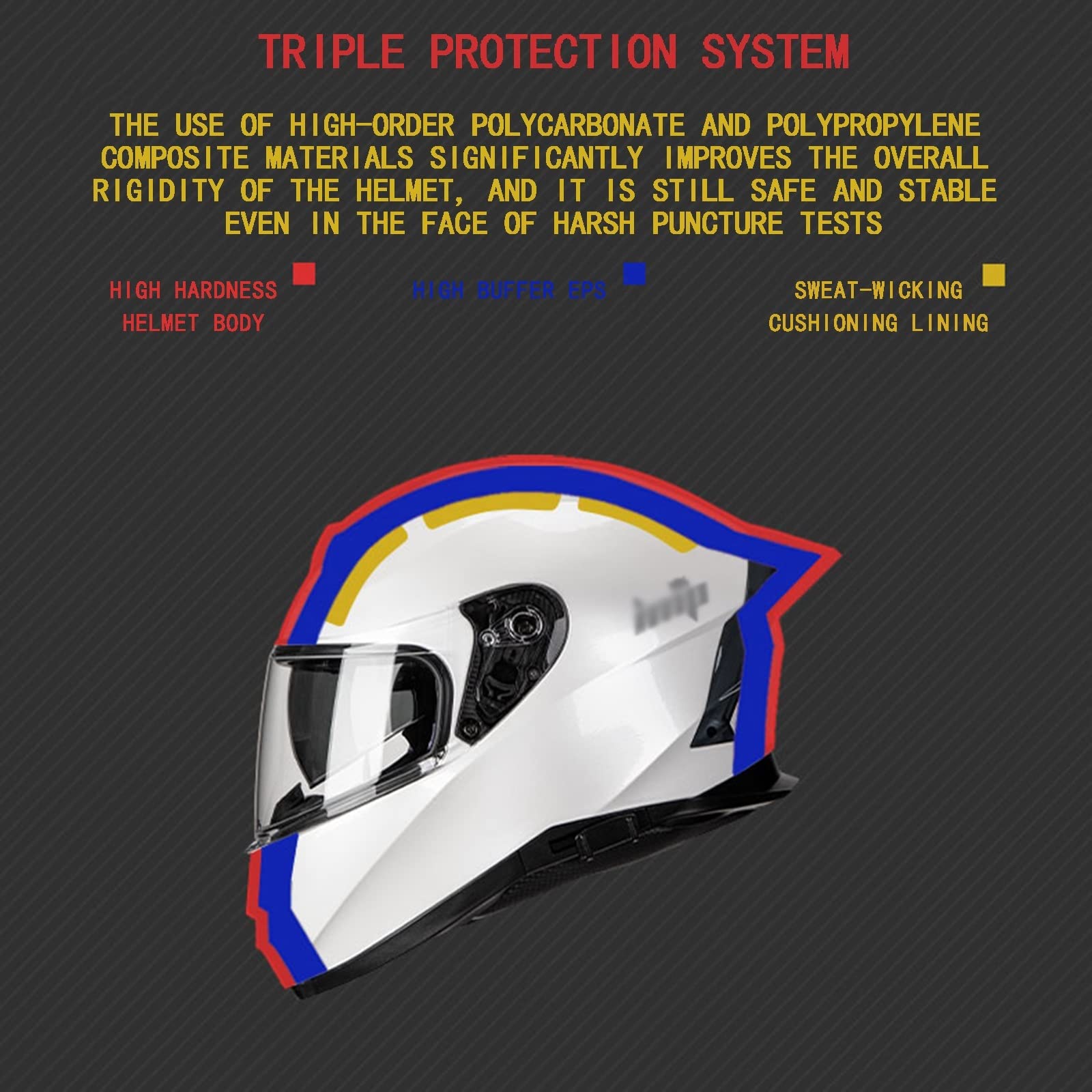 Motorfiets integraalhelm Volwassene voor mannen en vrouwen Elektrische motorhelm Off-road helm Vier seizoenen Algemeen ECE uitneembare voering Motocross valhelm met afbeelding,zwart,M