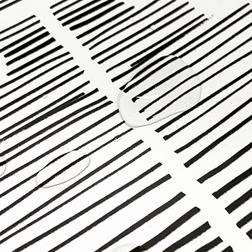 Miniatura 5 de funlife 14 calcomanías para elevador de escalera de línea bohemia dibujadas a mano, calcomanías decorativas geométricas de vinilo para escalera de