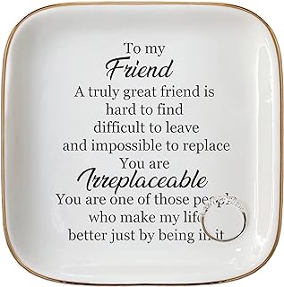 Ring Dish Jewelry Tray for Friend Mom Sister Maid of Honor,Birthday Mother's Day Christmas Gifts