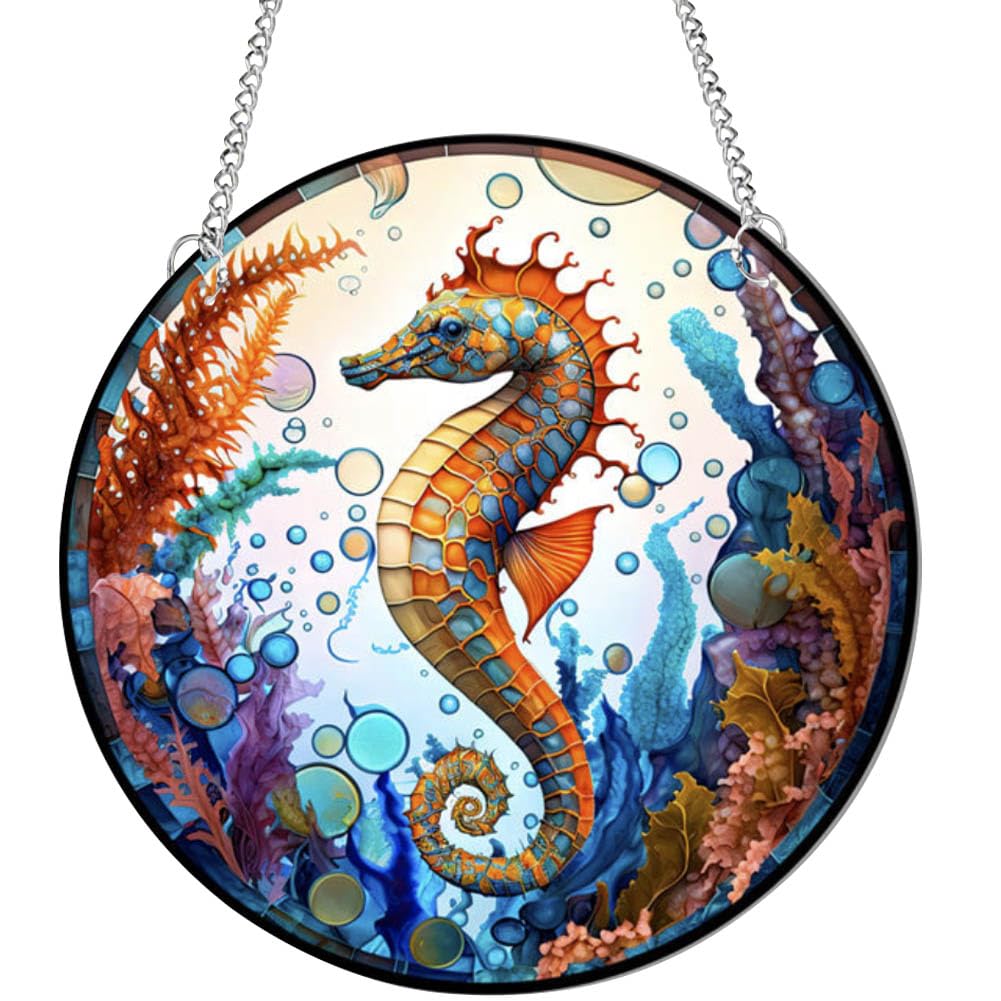 Dragon Acrylic Window Hanging Ornaments Stained Dragon Sun catchers for Window, Patio, Wall Home and Garden Decor
