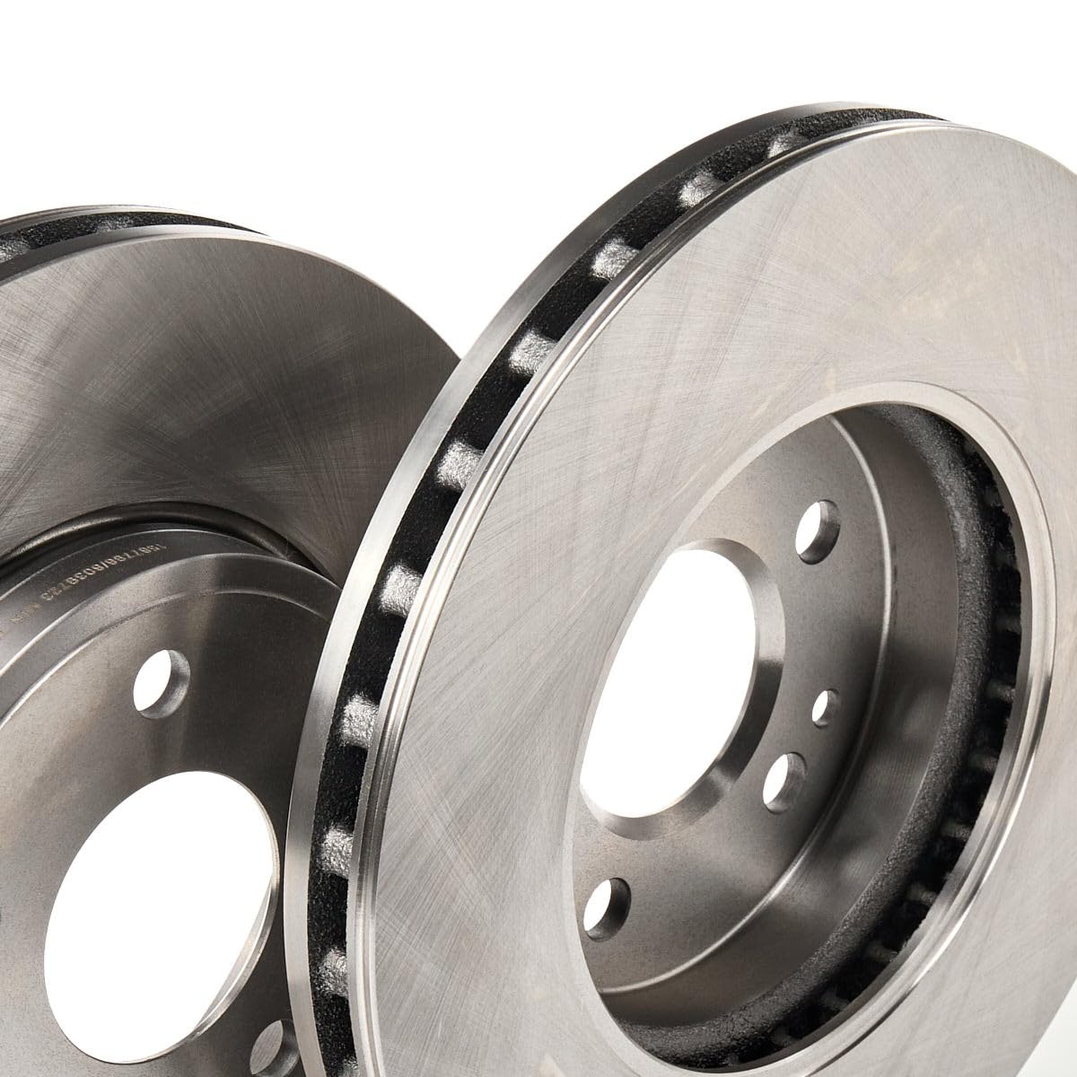 RIDEX 82B0838 2x Disco freno Anteriore senza viti/bulloni