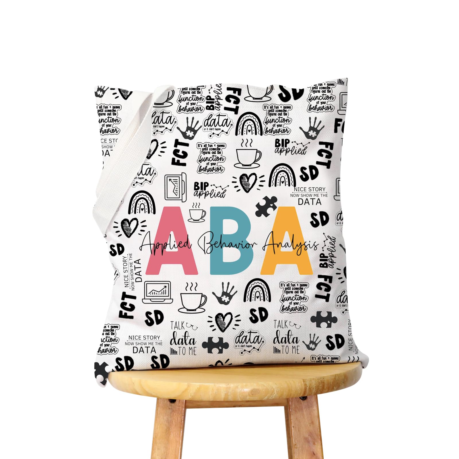 WCGXKO ABA Therapist Behavior Therapist Gift ABA Therapist Survival Kit Zipper Pouch Makeup Bag