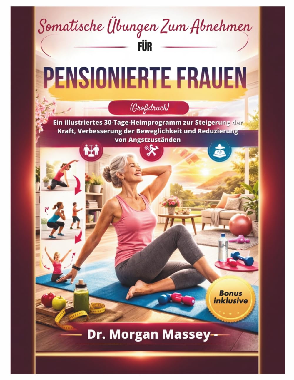 Somatische Übungen Zum Abnehmen Für Pensionierte Frauen (Großdruck): Ein illustriertes 30-Tage-Heimprogramm zur Steigerung der Kraft, Verbesserung der Beweglichkeit und Reduzierung von Angstzuständen