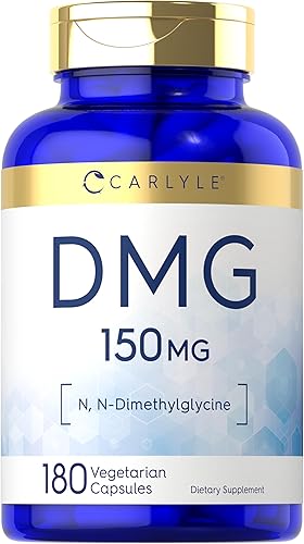 Carlyle Suplemento DMG | B15 | 150 mg 180 cápsulas | N-dimetilglicina | Sin OMG y sin gluten