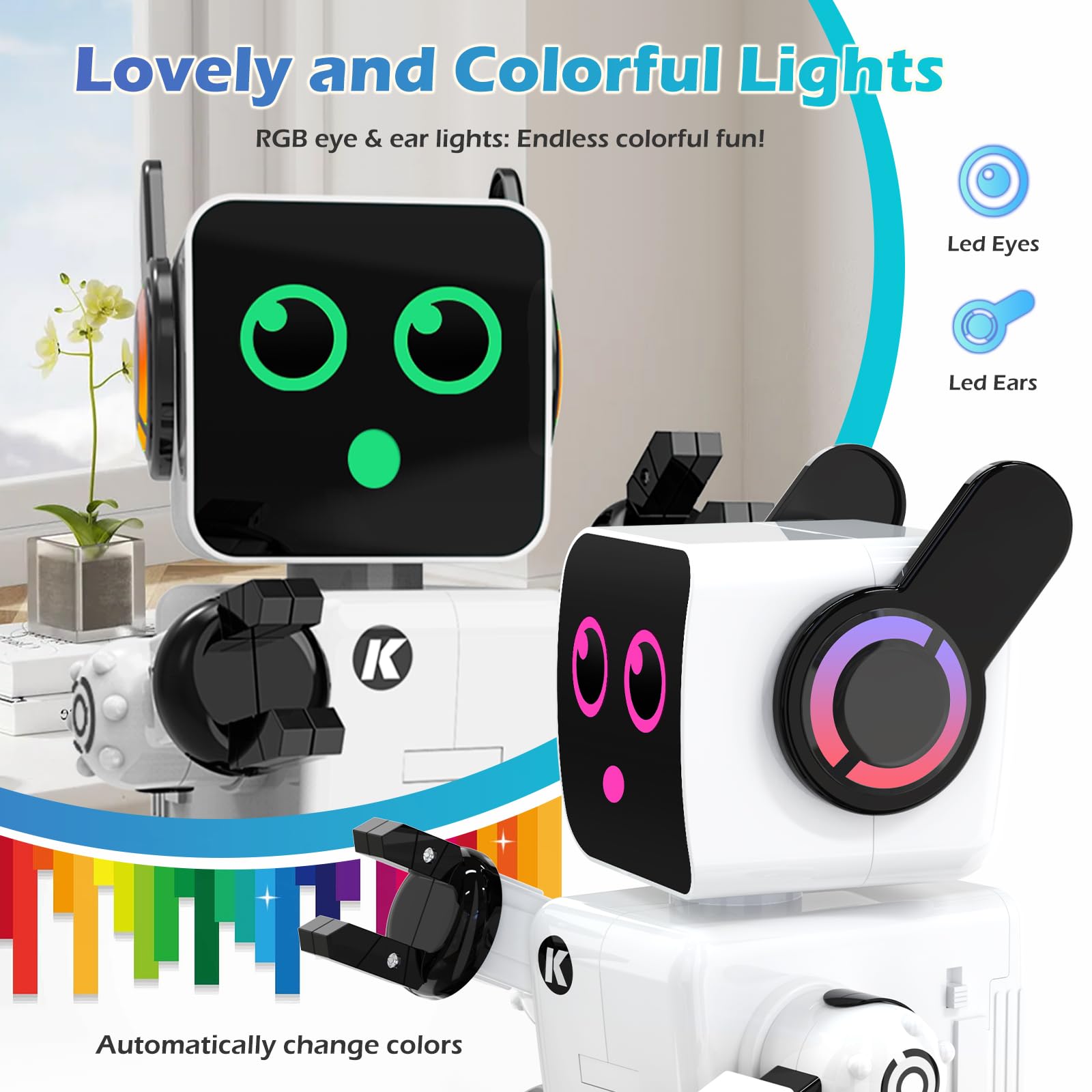 Anysun Roboter Spielzeug für Kinder, Intelligente RC-Roboter mit Berührung, APP und Fernsteuerung, Programmierbares Roboter Spielzeug, Laufen, Tanzen, Singen, Sprechen, Geschenk für Jungen und Mädchen