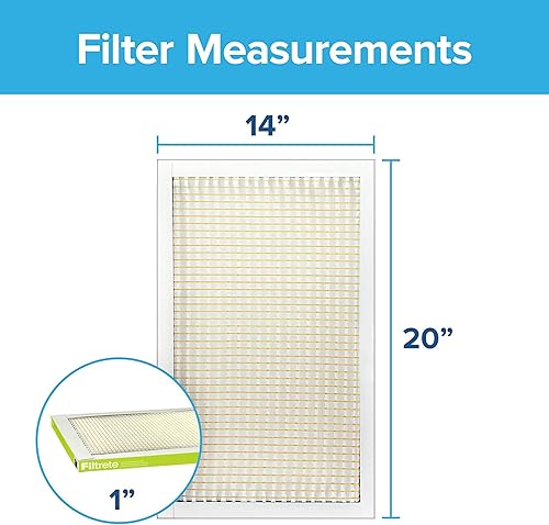 Miniatura 2 de Filtrete Clean Living - Filtro de aire para horno AC, MPR 600, 12 x 24 x 1 pulgadas, filtro antipolvo.
