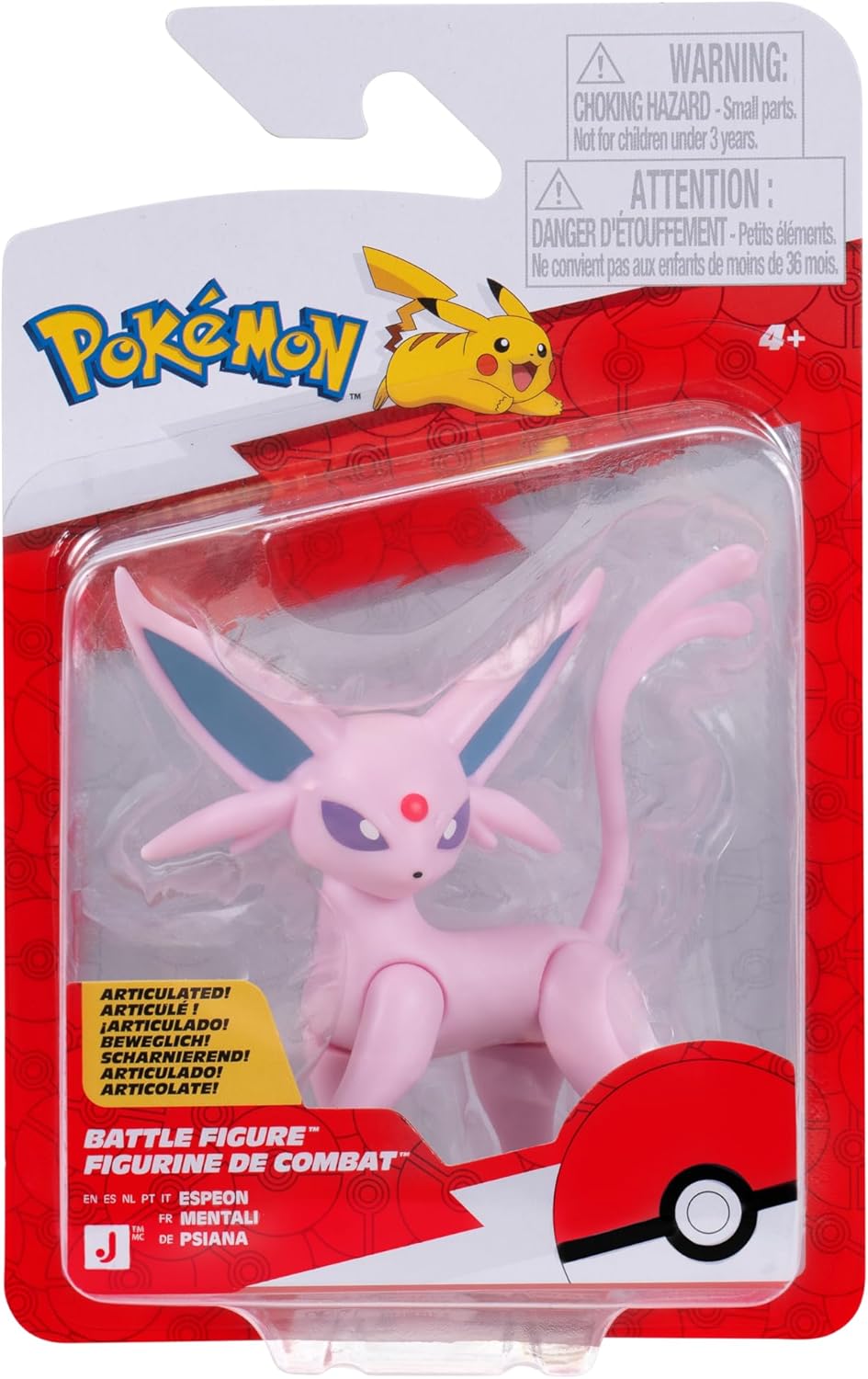 Pokémon Battle Figure PKW4869 Espeon Official Pokemon Toy for Children 4+ Years