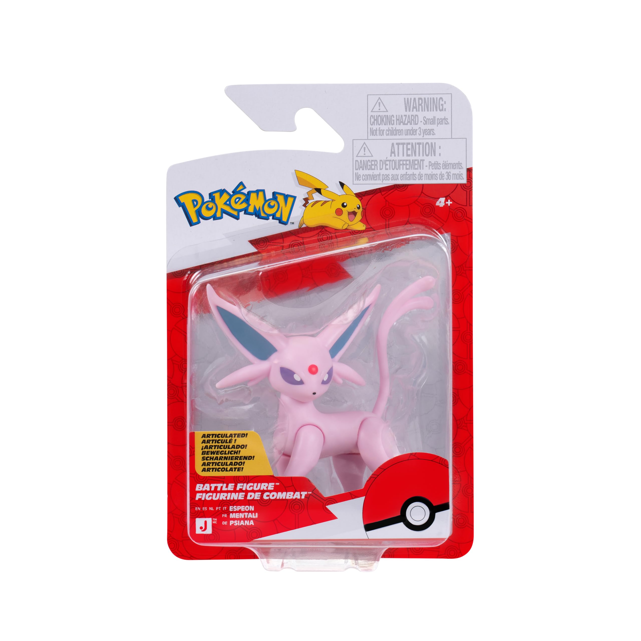 Pokémon Battle Figure PKW4869 Espeon Official Pokemon Toy for Children 4+ Years