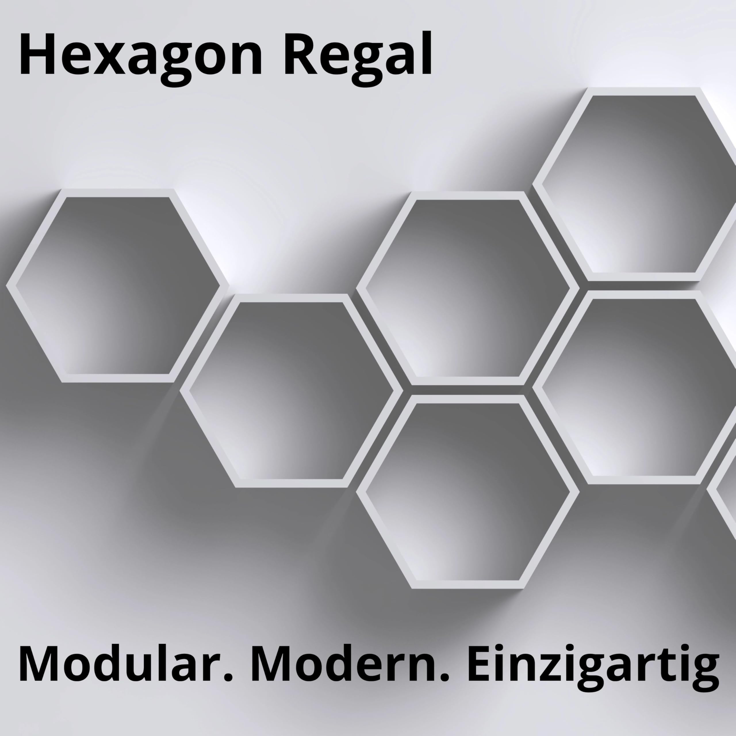 Velano Hexagon Regal - 3er Set Wandregal - Schweberegal - Hängeregal - Bücherregal - Regal Wand - 30x26x11.5 cm - Wanddeko Wohnzimmer - Schlafzimmer - Küche - Badezimmer - Kinderzimmer FHS
