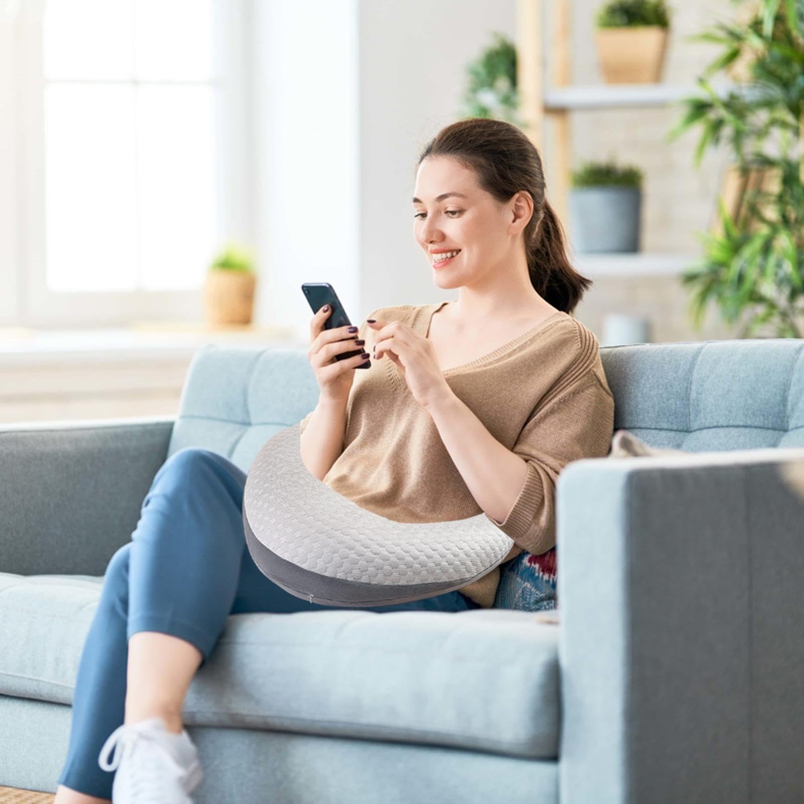 Cuscino Da Lettura Per Bracciolo di supporto ergonomico | Cuscino Da Per Stare Seduti Per Adulti Lavoro Gaming Uncinetto Relax Divano Dormitorio