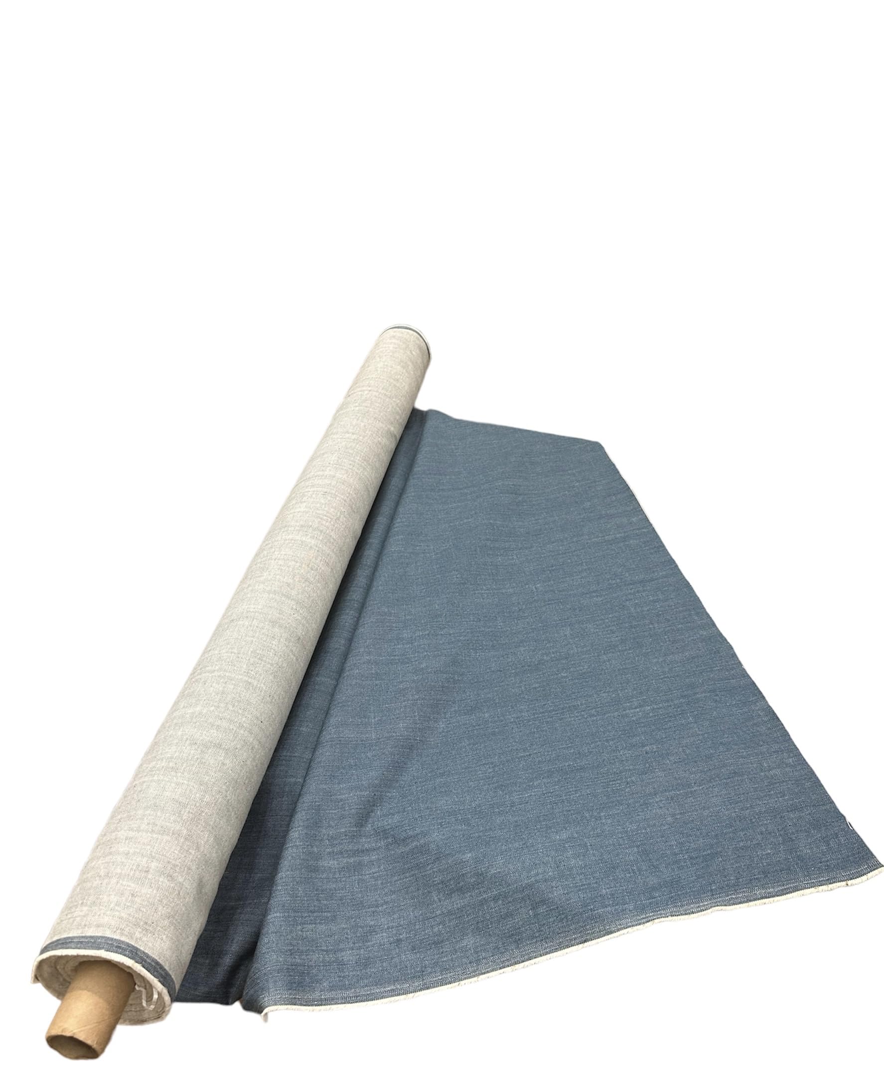 Washed Heavy Denim Blue Jean/12oz/ Made in Japan/Sold by The Yard/98% Cotton-2% Spandex - Image 2