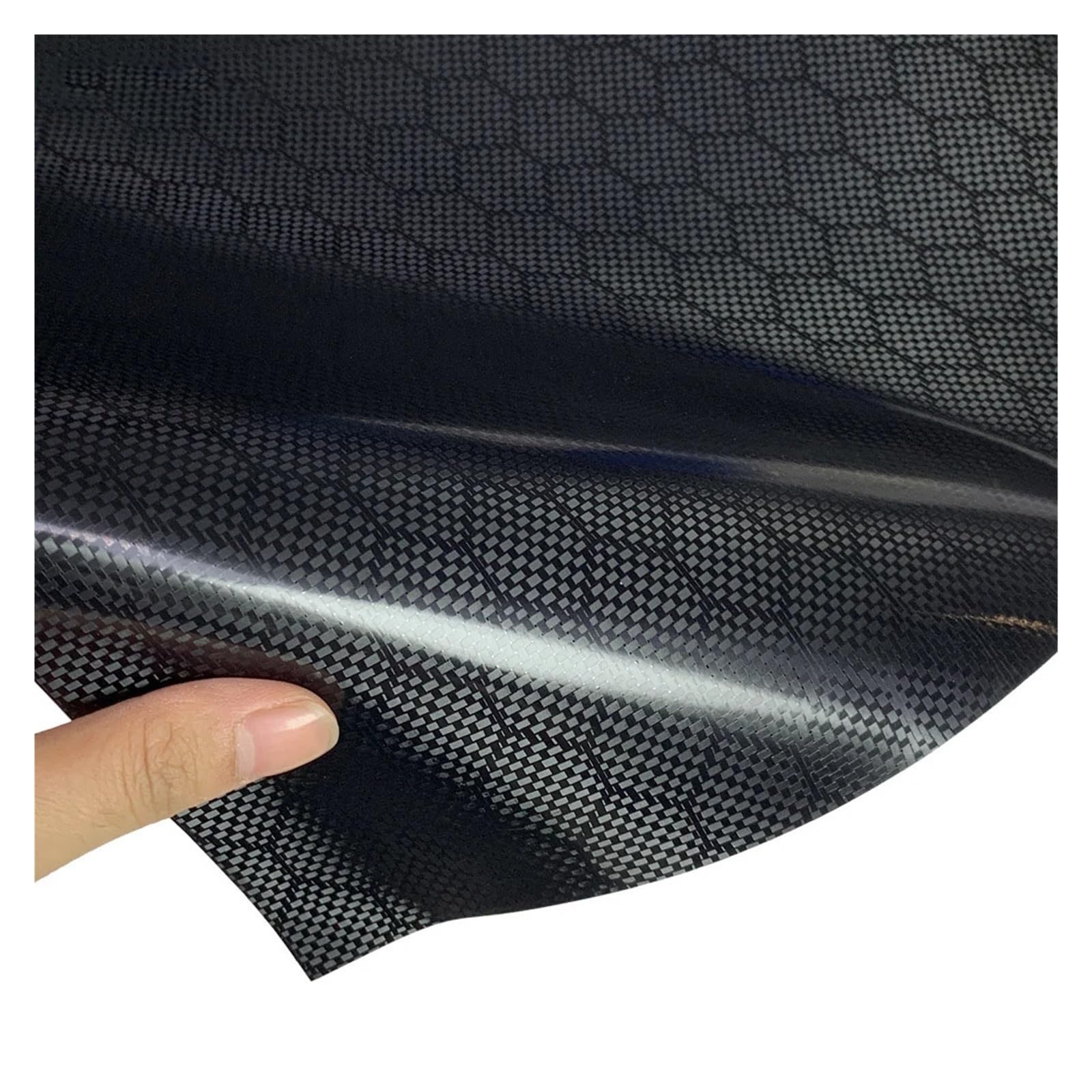 Adesivi for motociclette in fibra di carbonio, adesivi in ​​vinile impermeabili neri for casco, adesivi for motociclette(50cmx200cm)