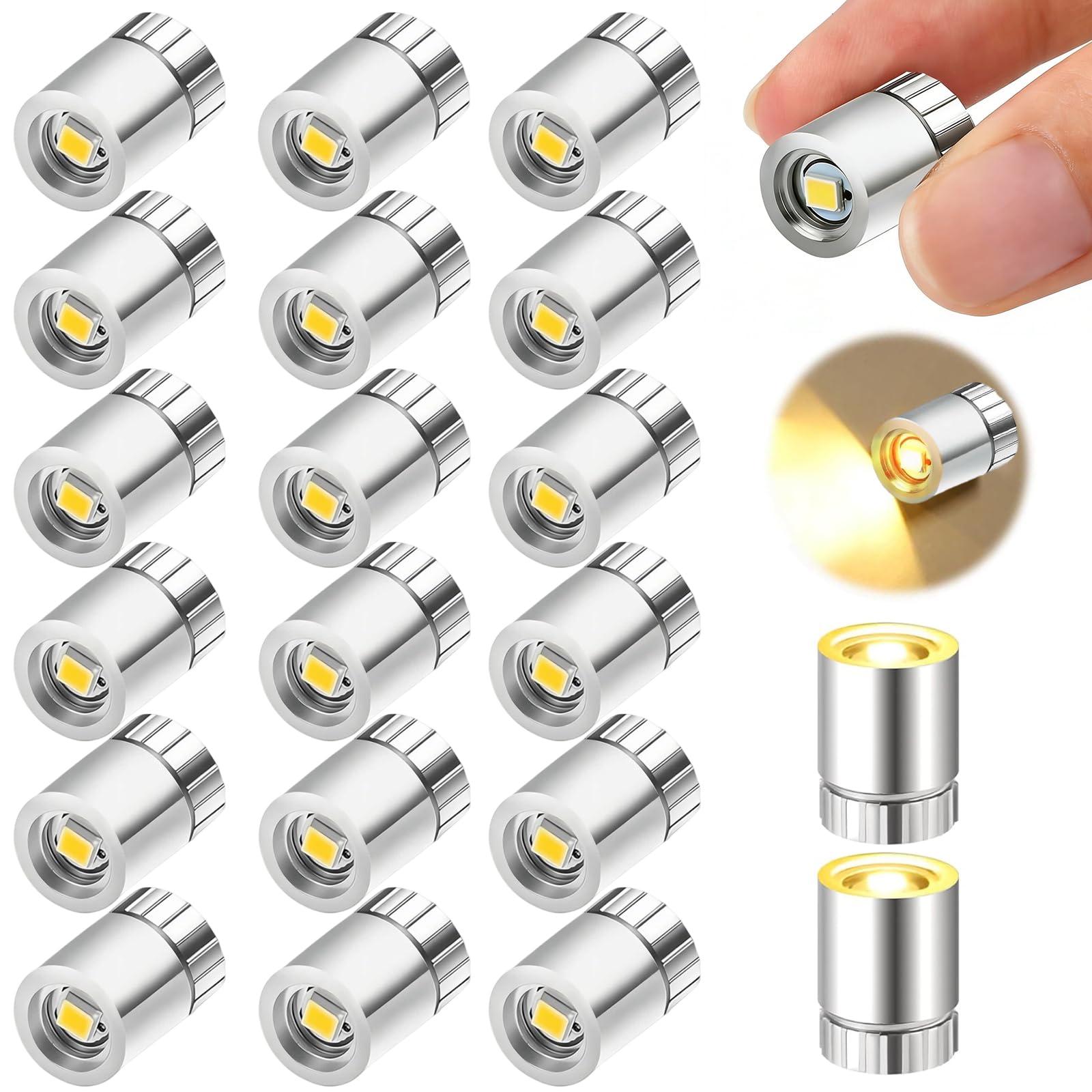 20Pcs mini lights Battery Operated Warm White, small led lights For Crafts, Dollhouse, Paper Lantern, Party Decoration, Compact small light