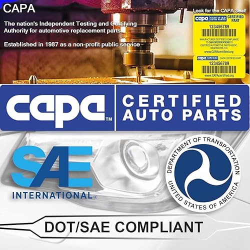 Miniatura 7 de ACK - Luz de marcador lateral para Dodge Charger 2006 2007 2008 2009 lado del pasajero CAPA  Certificado DOT 4806218AD  CH2551126C