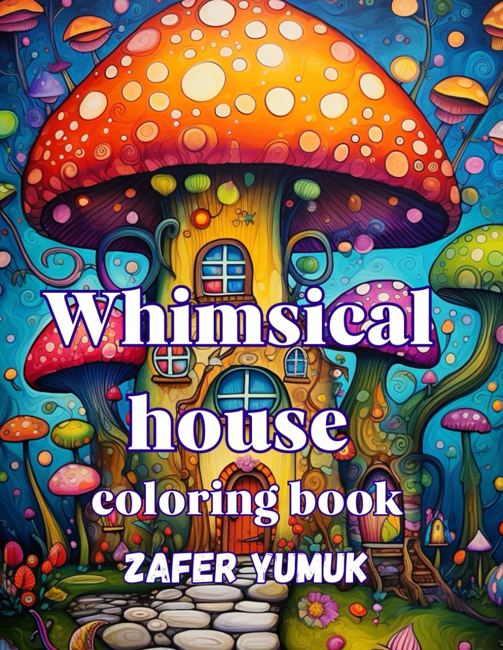 Whimsical House Coloring Book: 50 Magical Mushroom Houses for Kids & Teens – Cute Fantasy Fairy Homes, Relaxing and Creative Coloring Pages