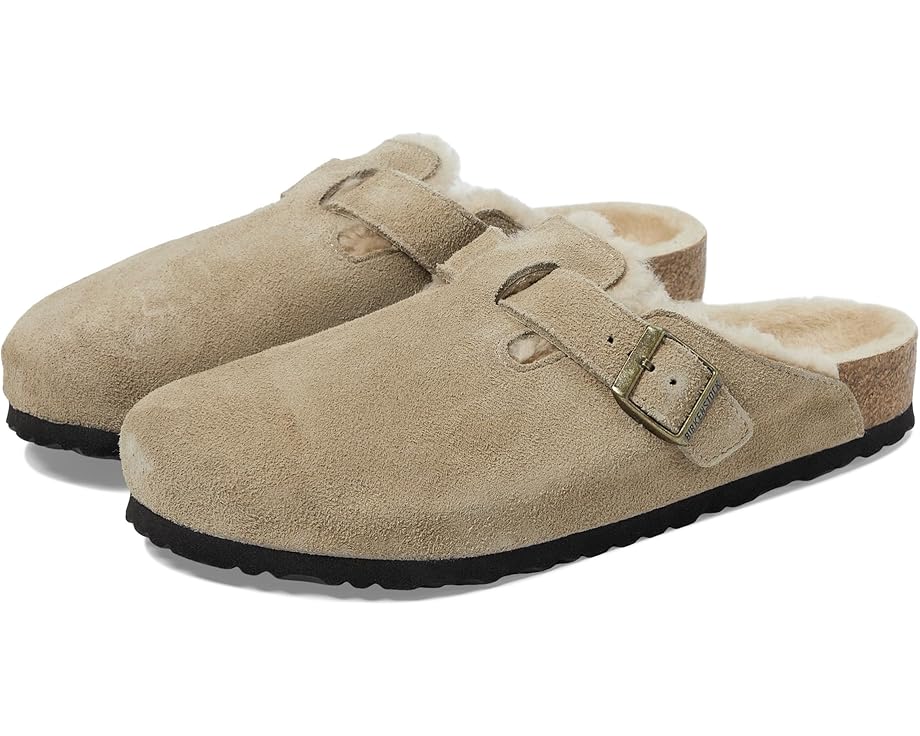 Birkenstock Boston Shearling - Suede (Unisex) - Pair View