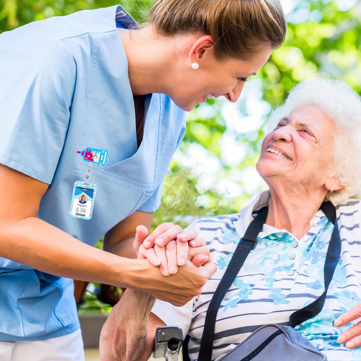 Cartoon Syringe Badge Reel - Cute Retractable ID Badge Holder Gifts for Nurses, Doctors, Medical Assistants, Healthcare Workers, and Students for Nurses Day, Christmas, Birthdays, and Graduations - Image 5