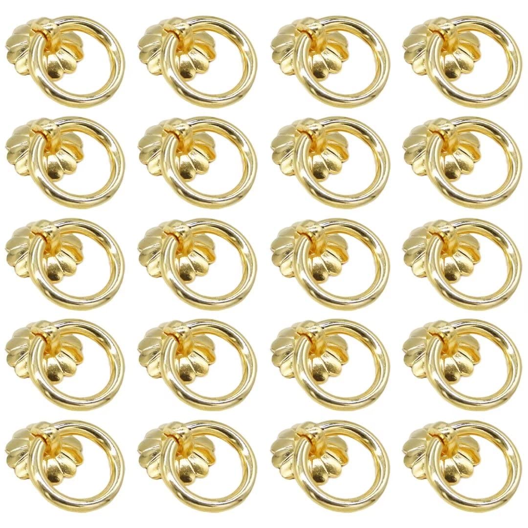SBZIOJHDR Drawer pulls, Pack of 20, Zinc Alloy for Hardware Drawer Dresser Knobs Antique Furniture Accessories, Diameter 29mm