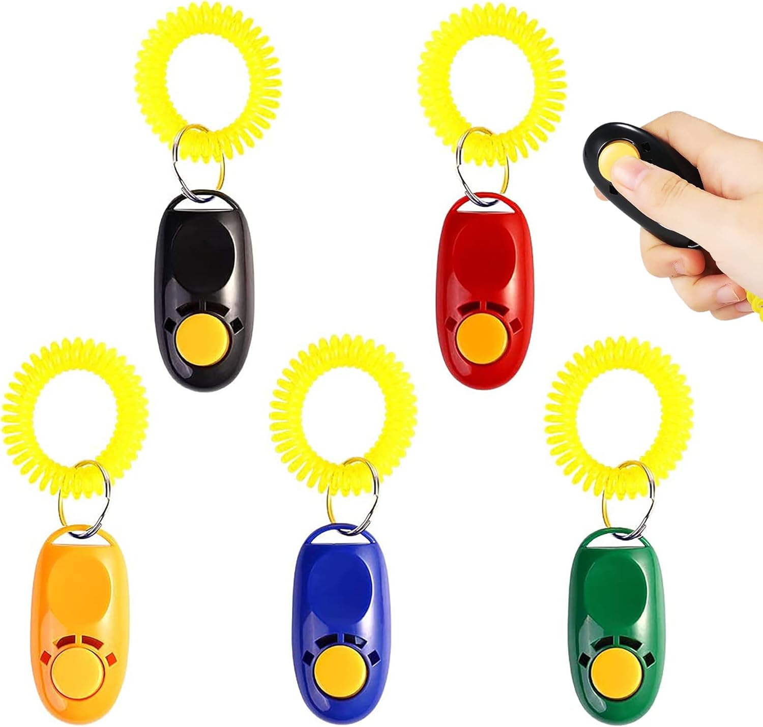 IRYNA 5 Pack Clickers for Dog Training, Practical Dog