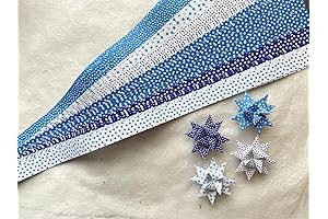 Brilliant Blue Blueprint Paper Strips for German, Froebel, Moravian Stars & Weaving