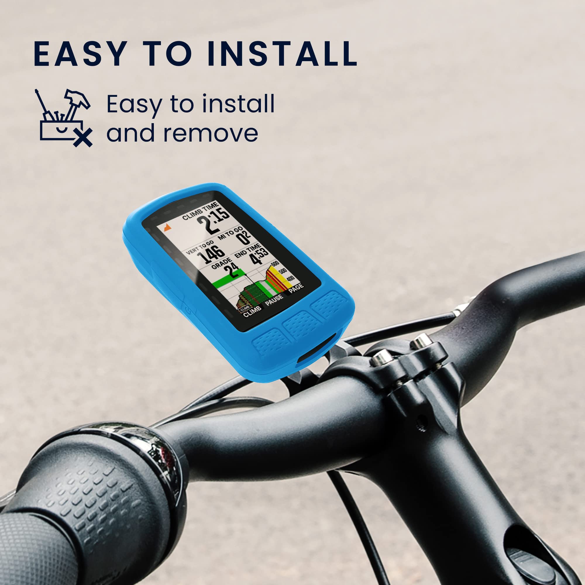 kwmobile Etui kompatybilne z Wahoo Elemnt Roam V2 – miękki silikonowy pokrowiec ochronny na rower GPS