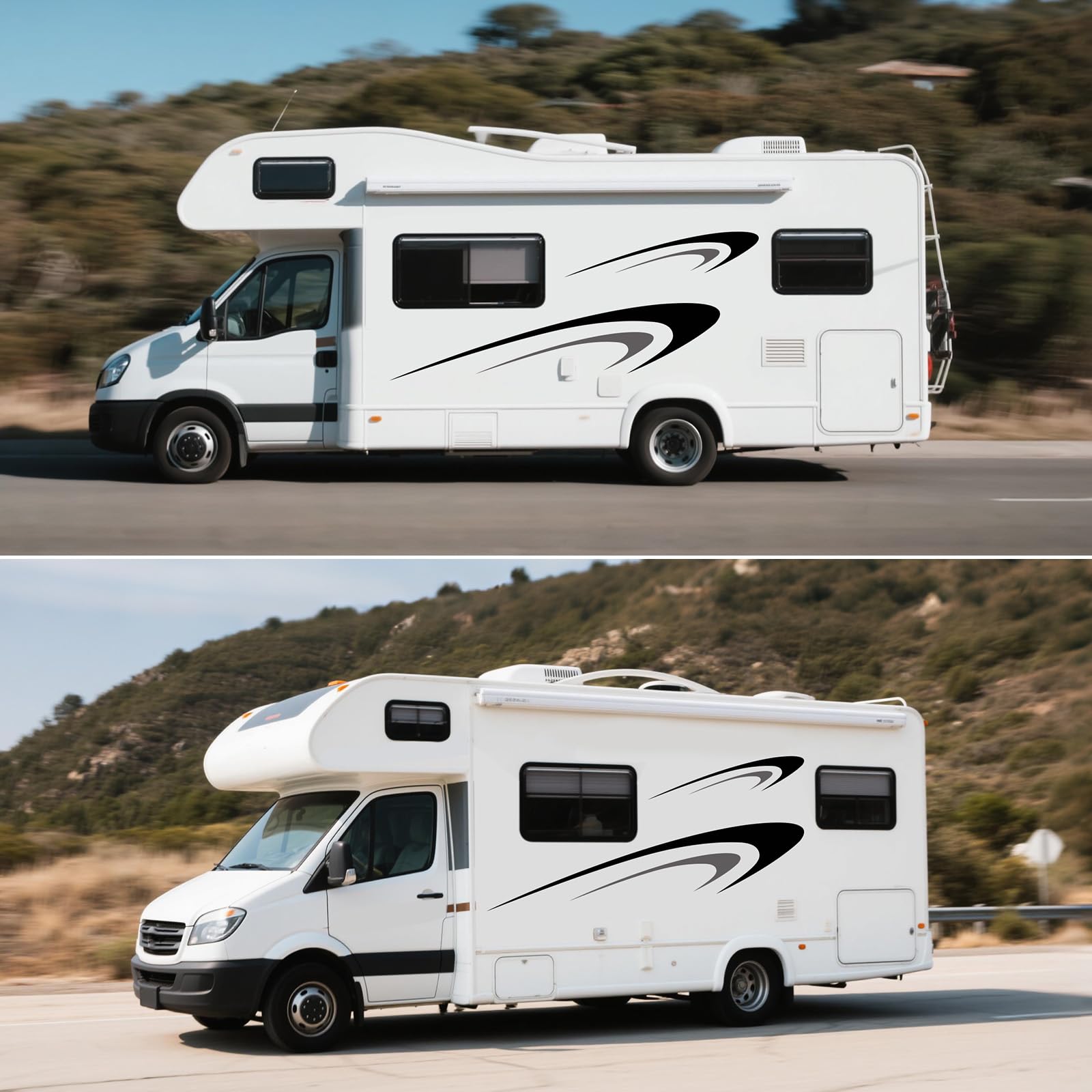 stickers voiture exterieur Grands autocollant camping car exterieur | stickers camping car exterieur Grands autocollants en vinyle pour carrosserie de voiture, Autocollant camping car, remorque