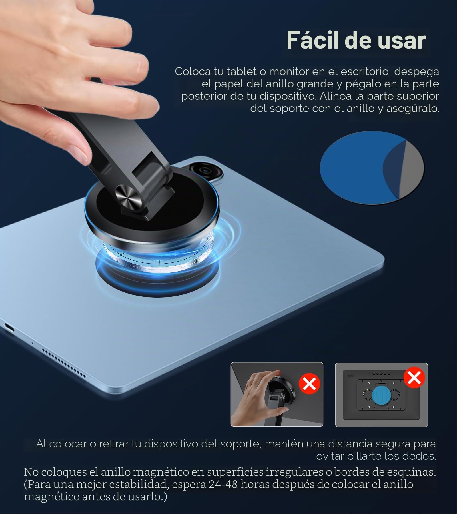 Golday Soporte magnético para iPhone/iPad/monitor compatible máximo con brazo de aleación de aluminio de 18 pulgadas, soporte ajustable para tableta, adecuado para tu hogar, oficina, aula, espacio