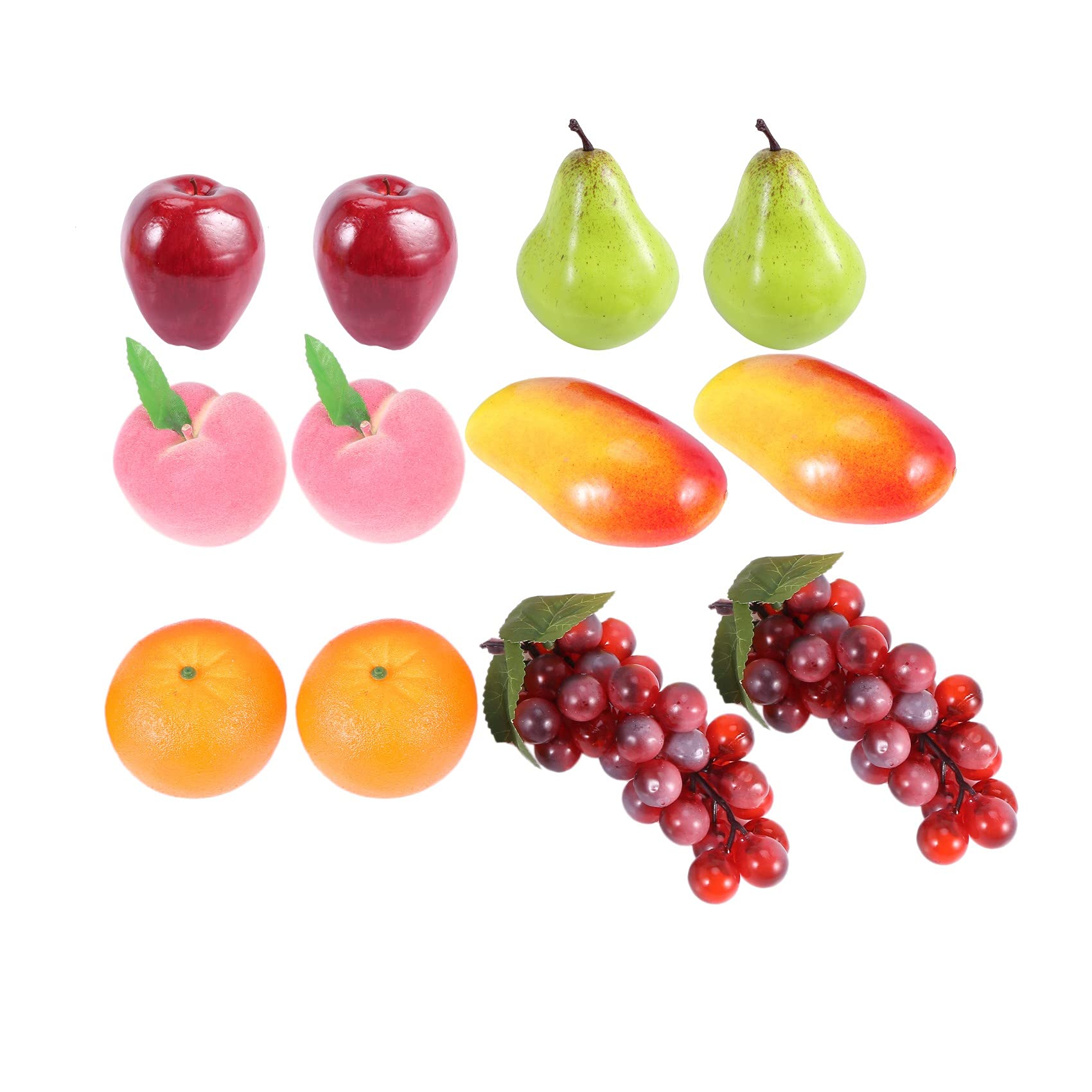 CTRLZS 12 Pcs Decorative Lifelike Realistic Artificial Fake Fruit Decor,Home Kitchen Wedding Party Festival Autumn Thanksgiving Decoration