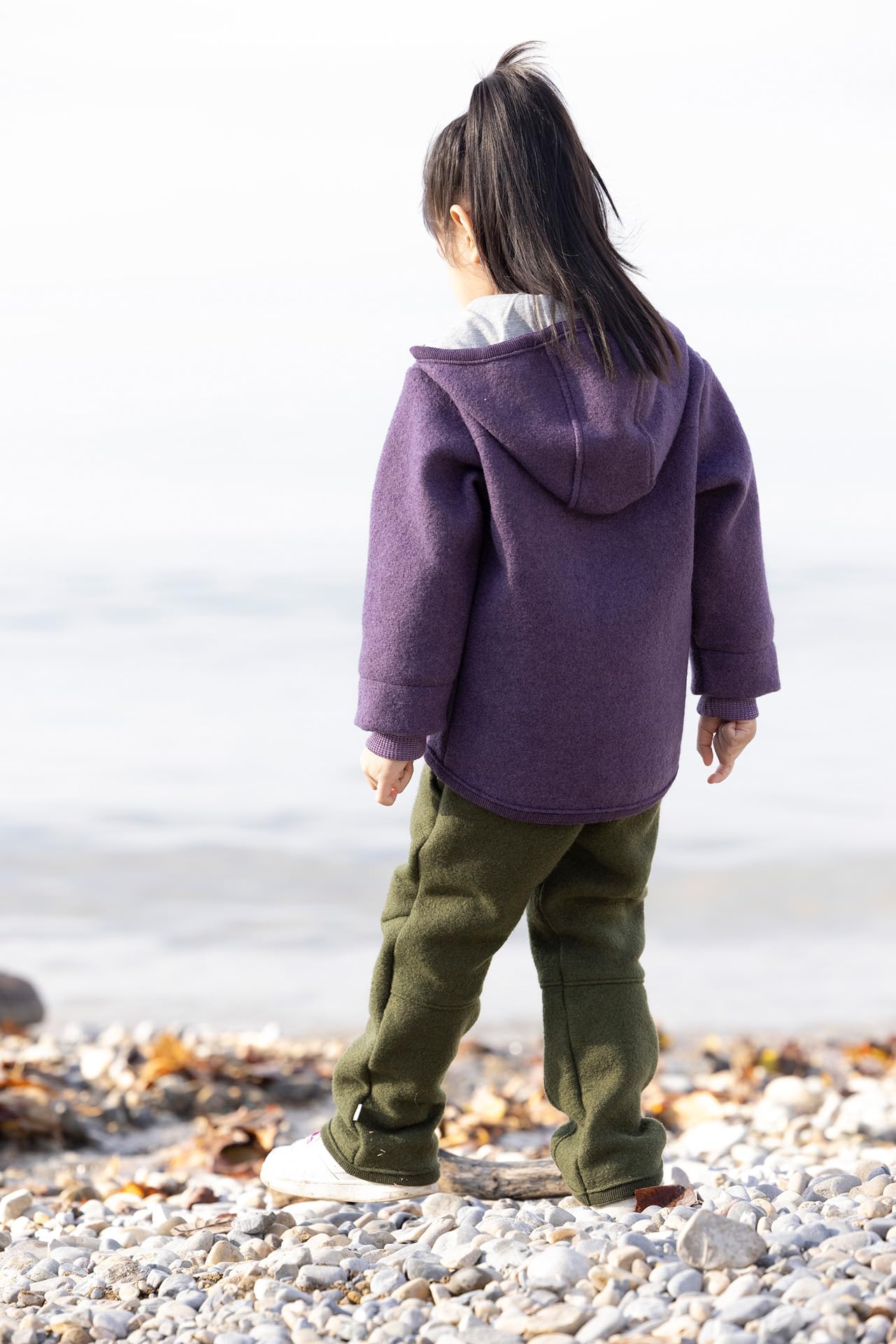 Disana WALK-JACKE Baby & Kinder - 100% Bio-Merino, Wollwalk – atmungsaktiv & natürliche Wärme - unisex Gr. 74 –140 - nachhaltig & fair – mit Kapuze & Bündchen - made in Germany