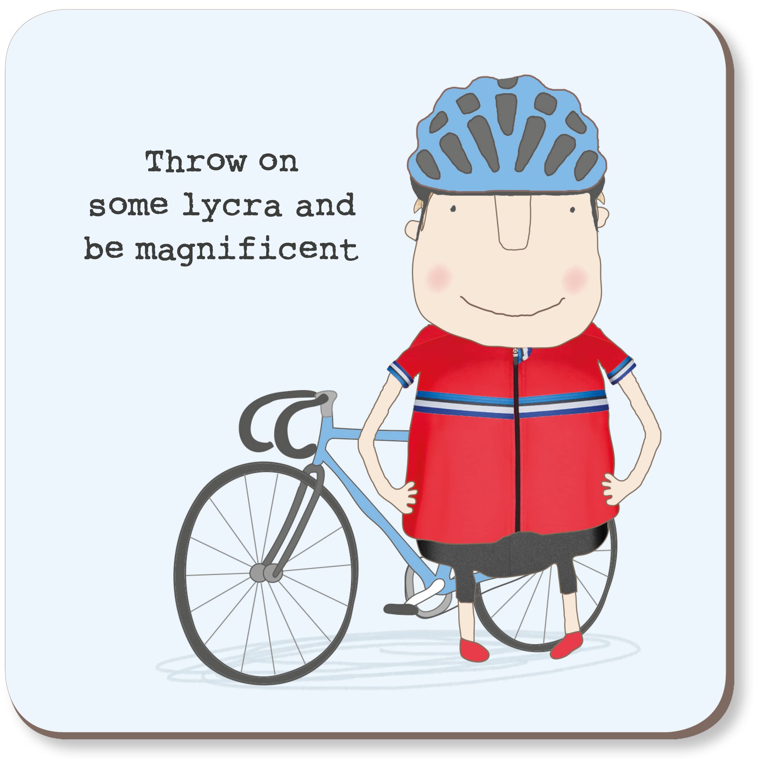 Rosie Made A Thing Varies (Bright, Vibrant) Lycra Be Magnificent Cycling Coaster