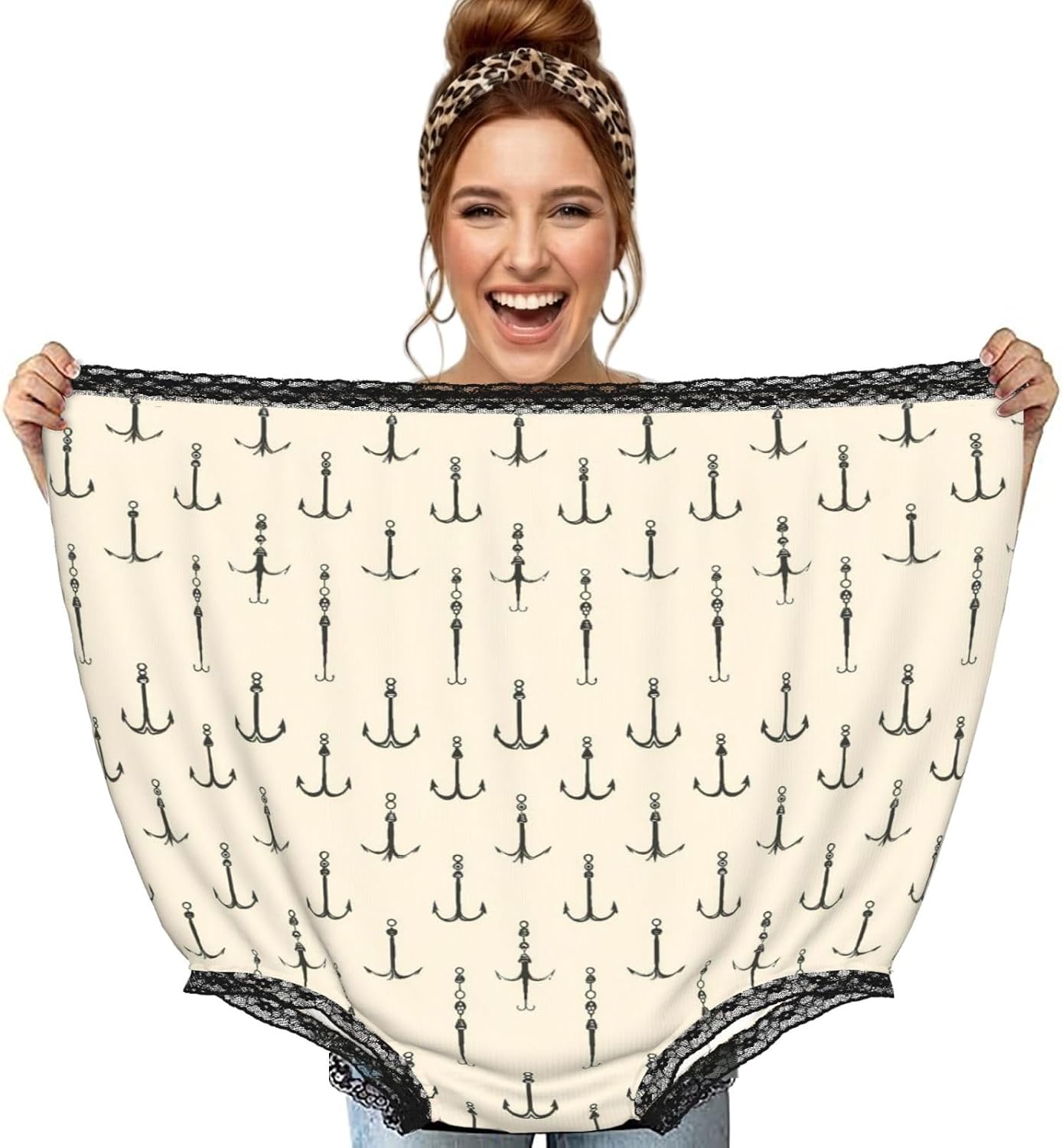 Flamingo Paradise (3) Pattern Funny Gag Gift Granny Underwear Giant Novelty Underwear