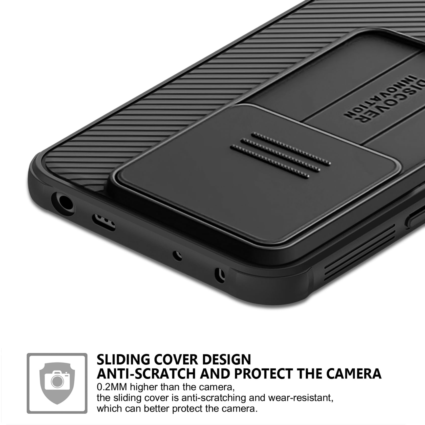 AROYI Cover Compatibile con Xiaomi Redmi Note 13 Pro 5G(Non per 4G), Cover Xiaomi Poco X6 5G Protezione Fotocamera Anti Graffio Hard PC Custodia per Xiaomi Redmi Note 13 Pro 5G (6.67") - Nero