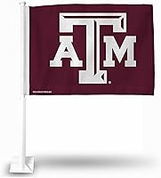 Vista 13 de Rico Industries Bandera de coche de doble cara de la NCAA, gran accesorio para automóvil