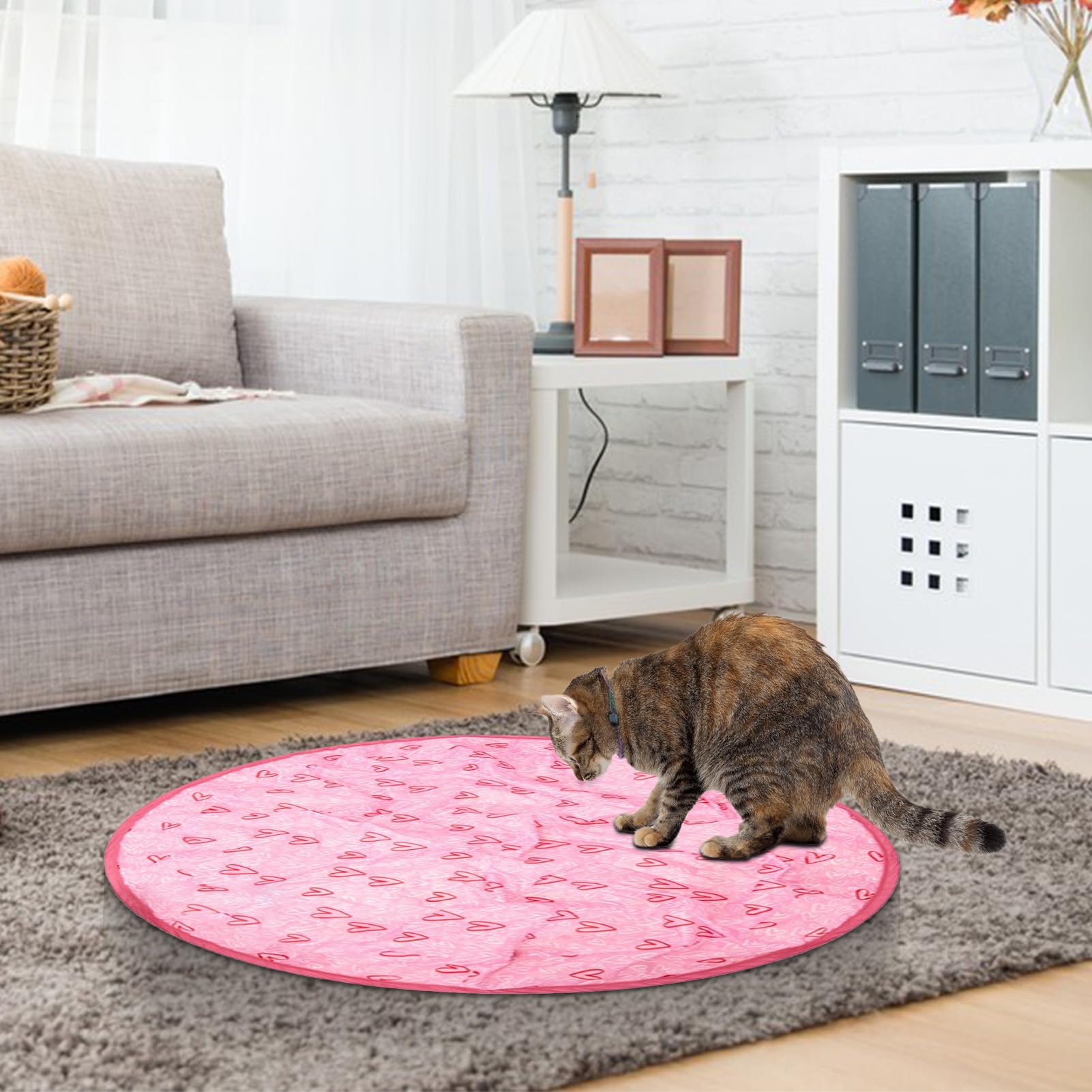 Amazon | 2 In 1 模擬インタラクティブ狩猟猫おもちゃ 猫狩猟マット