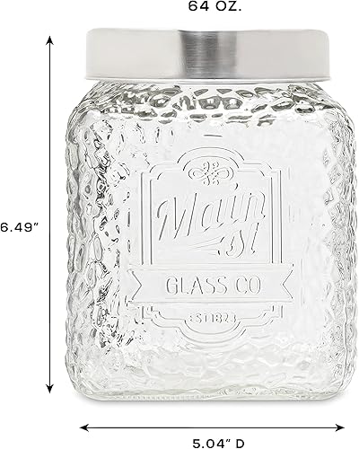 Miniatura 3 de American Atelier Tarros de vidrio martillados, juego de 3 piezas, Main Street