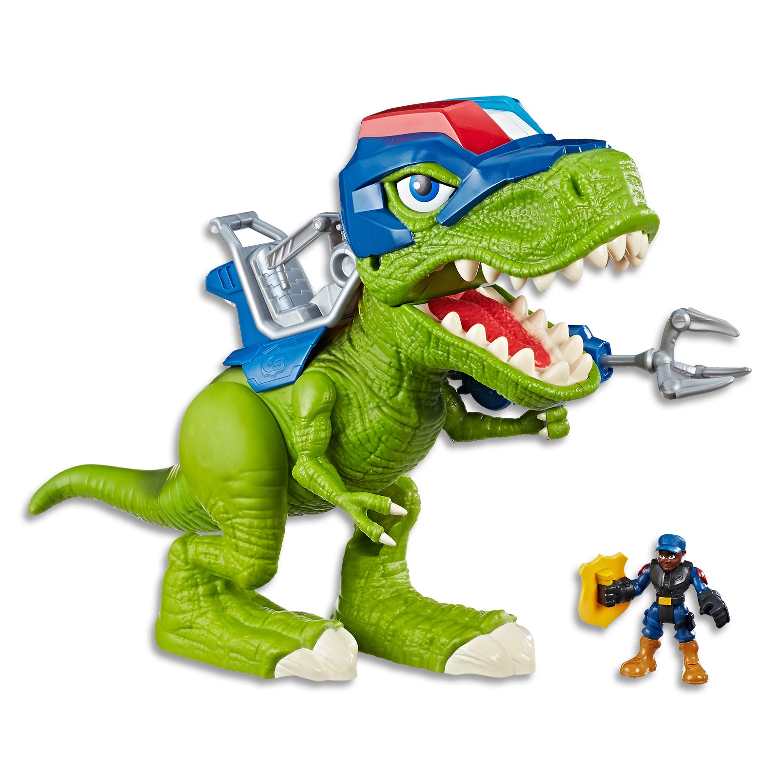 playskool heroes chomp squad troopersaurus and bobby badge