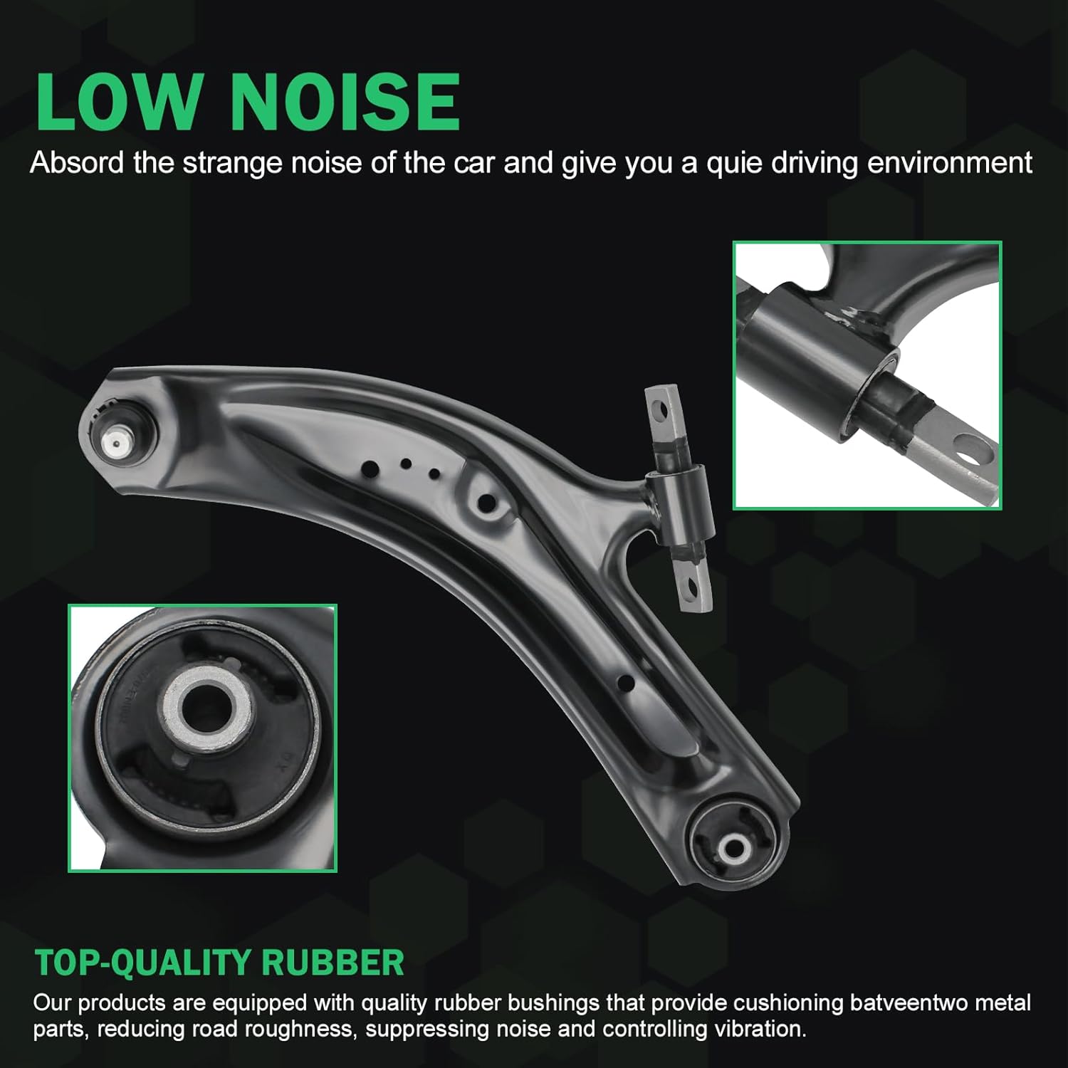 2pcs Front Lower Control Arm Kit with Ball Joint Compatible with Nissan Rogue 2014-2015-2016-2020, Rogue Sport 2017-2022, Qashqai 2017-2019