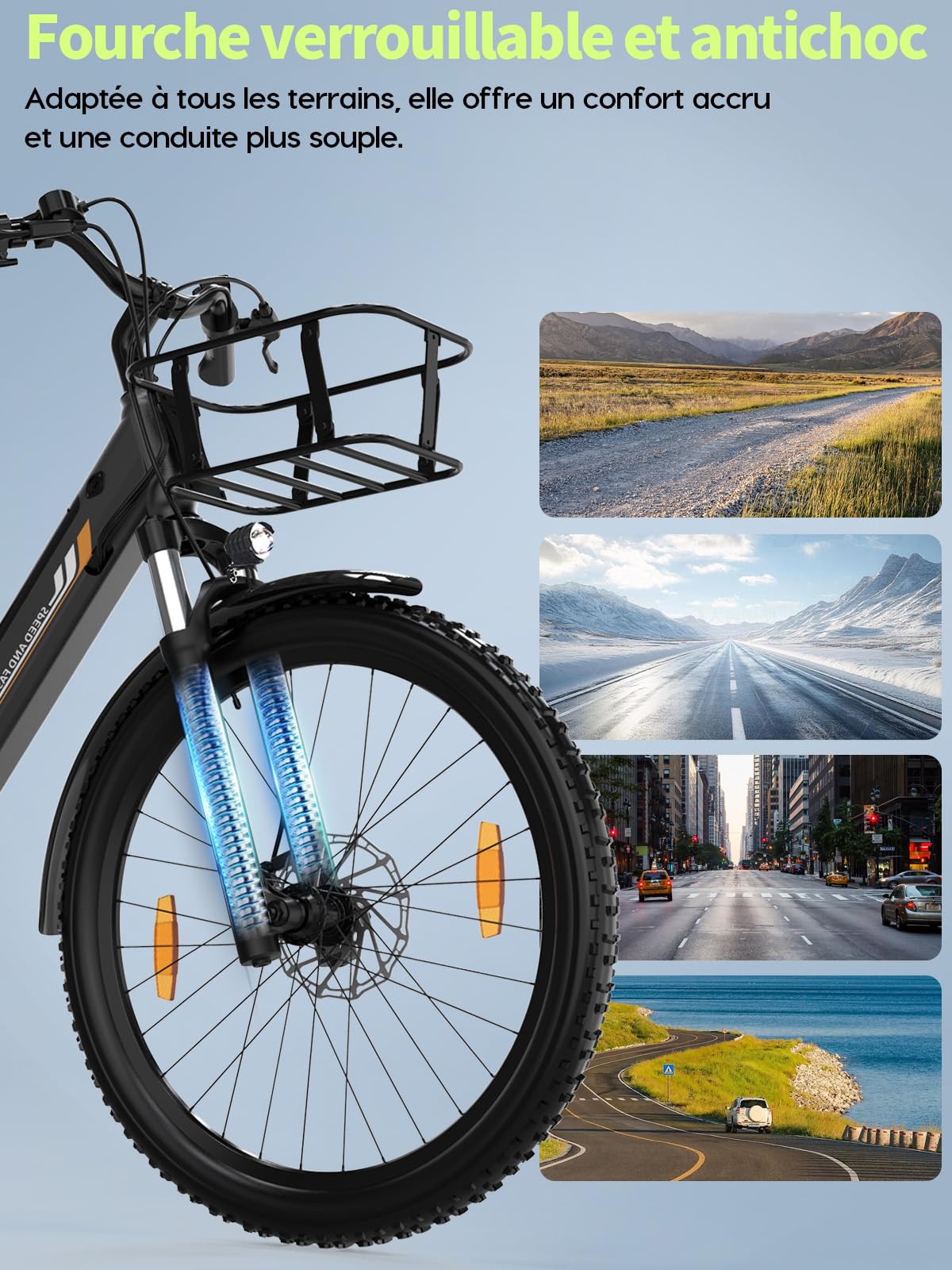 26" E-Bike für Erwachsene, 7 Gang Elektrofahrrad mit Austauschbarem 36V 13Ah Akku, 25 km/h und 80–100km Reichweite für Städtische Pendler