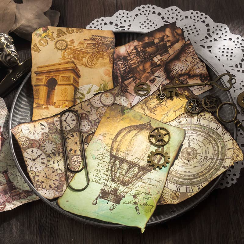 Amazon.com: Alideco 120pcs Vintage Scrapbook Paper,the Age