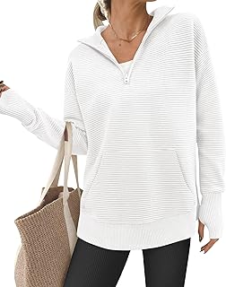Suéteres para mujer, ropa de otoño e invierno, 2025, con bolsillo, con cremallera de un cuarto, cuello en V, manga larga, suéter de punto de moda