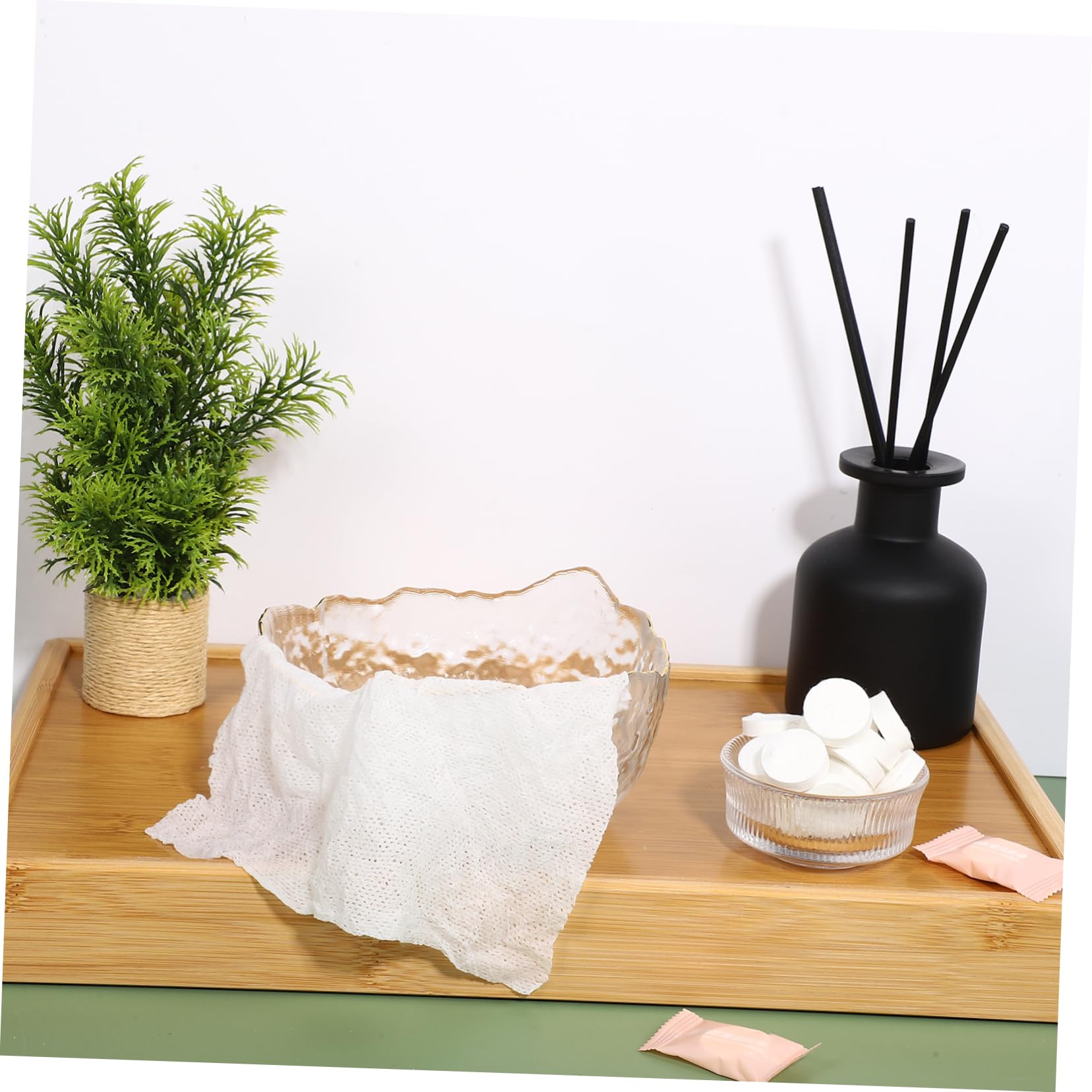 Healeved 400piezas Toallas Comprimidas Desechables De Toallas Faciales Para Viajes y Camping Limpieza Facial y Funcionales Individualmente Envuelta