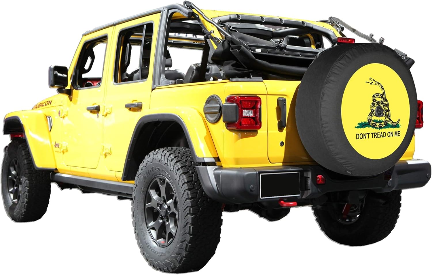 Boomerang - Don't Tread On Me - 35" Soft JL Tire Cover for Jeep Wrangler JL (with Back-up Camera) - Rubicon (2018-2024)