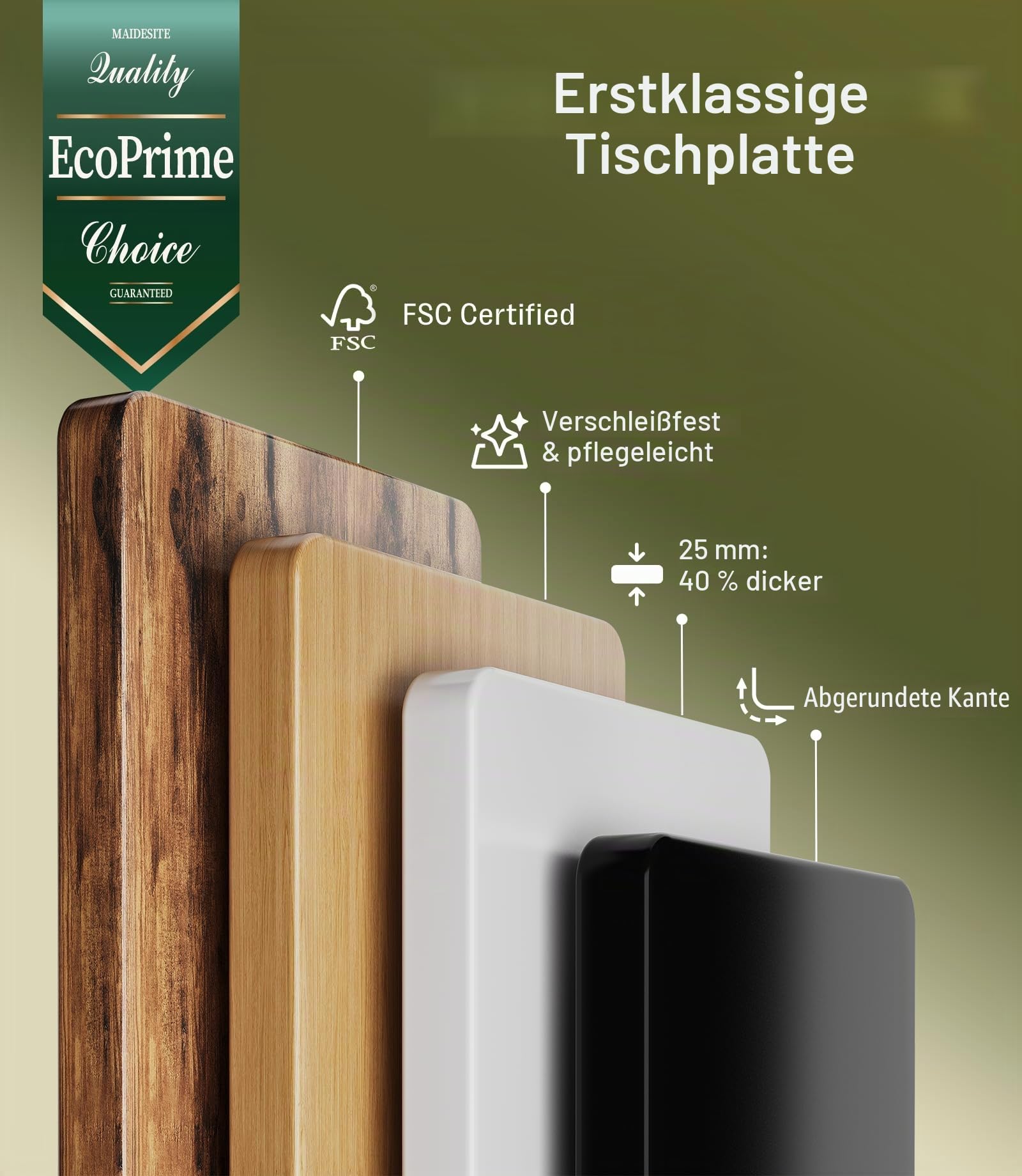 MAIDeSITe Elektrisch höhenverstellbarer Schreibtisch 160x80cm Ovale Beine Stehschreibtisch Energieeffizient‌, Leise Dualmotoren,Tragfähigkeit 180kg mit 4 Höhenspeicherein und Alarmfunktion-S2 Pro Art