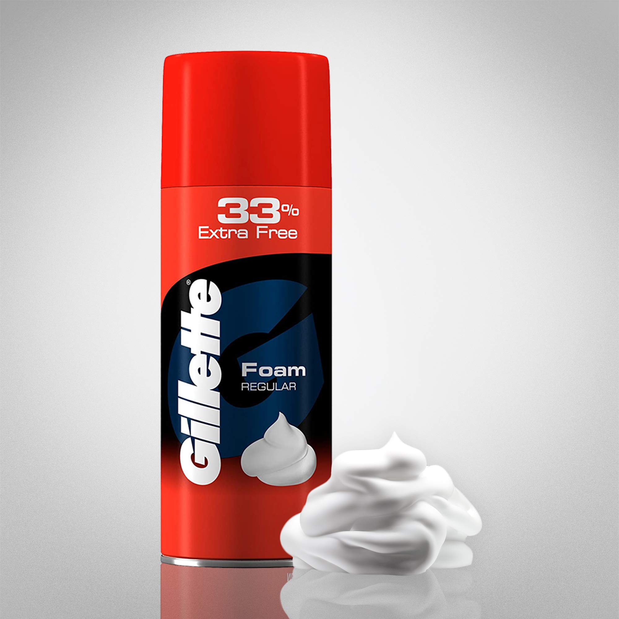 Gillette Mach 3 Shaving Razor + 1 Shaving Blade (Cartridge) and Gillette Classic Regular Pre Shave Foam, 418g with 33% Extra Free 4