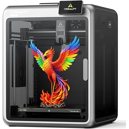 Creality K2 Pro (A) 3D Printer, Support Multicolor Printing Needs CFS, 600mm/s Max High-Speed, Dual AI Camera, Fully Assembled Auto Leveling, 300x300x300mm Large Print Volume, for Pros & Hobbyists