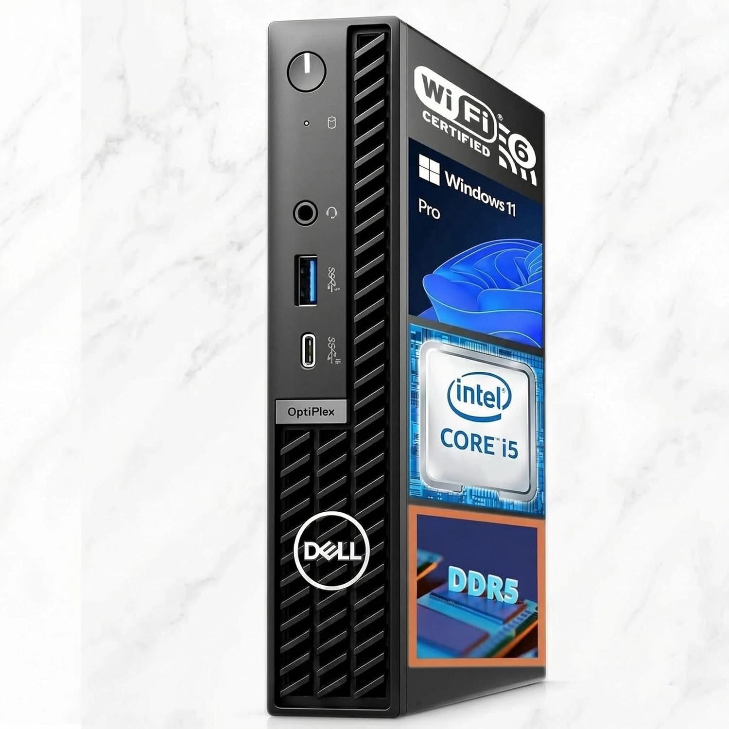 Dell OptiPlex 7020 MFF Mini PC Micro Form Factor Business Desktop Computer, Intel 14th Gen Core i5-14500, 16GB DDR5 RAM, 512GB PCIe SSD, WiFi-6E, 3 DisplayPort, Windows 11 Pro