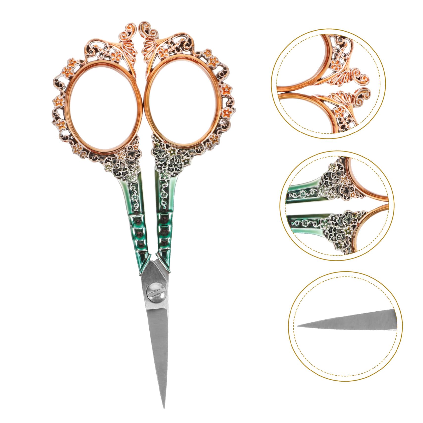 Uonlytech 4 Pezzi Plum blossom taglio sarto cucire ricamo cucito Strumenti da ricamo Accessori da ricamo Opere d'arte da ricamo aghi da ricamo mestiere Acciaio inossidabile