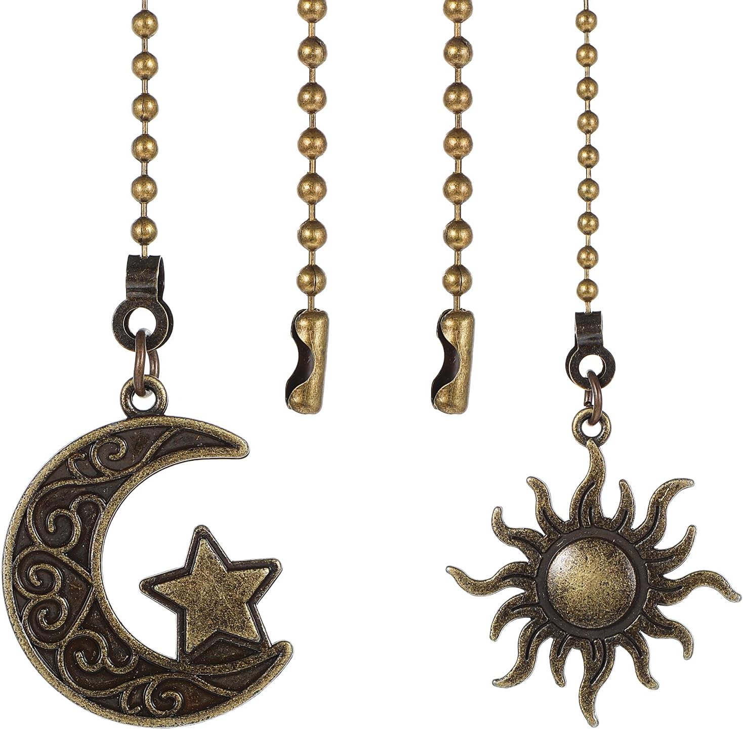 Lusofie Ceiling Fan Pull Extender Chain 2Pack Decorative