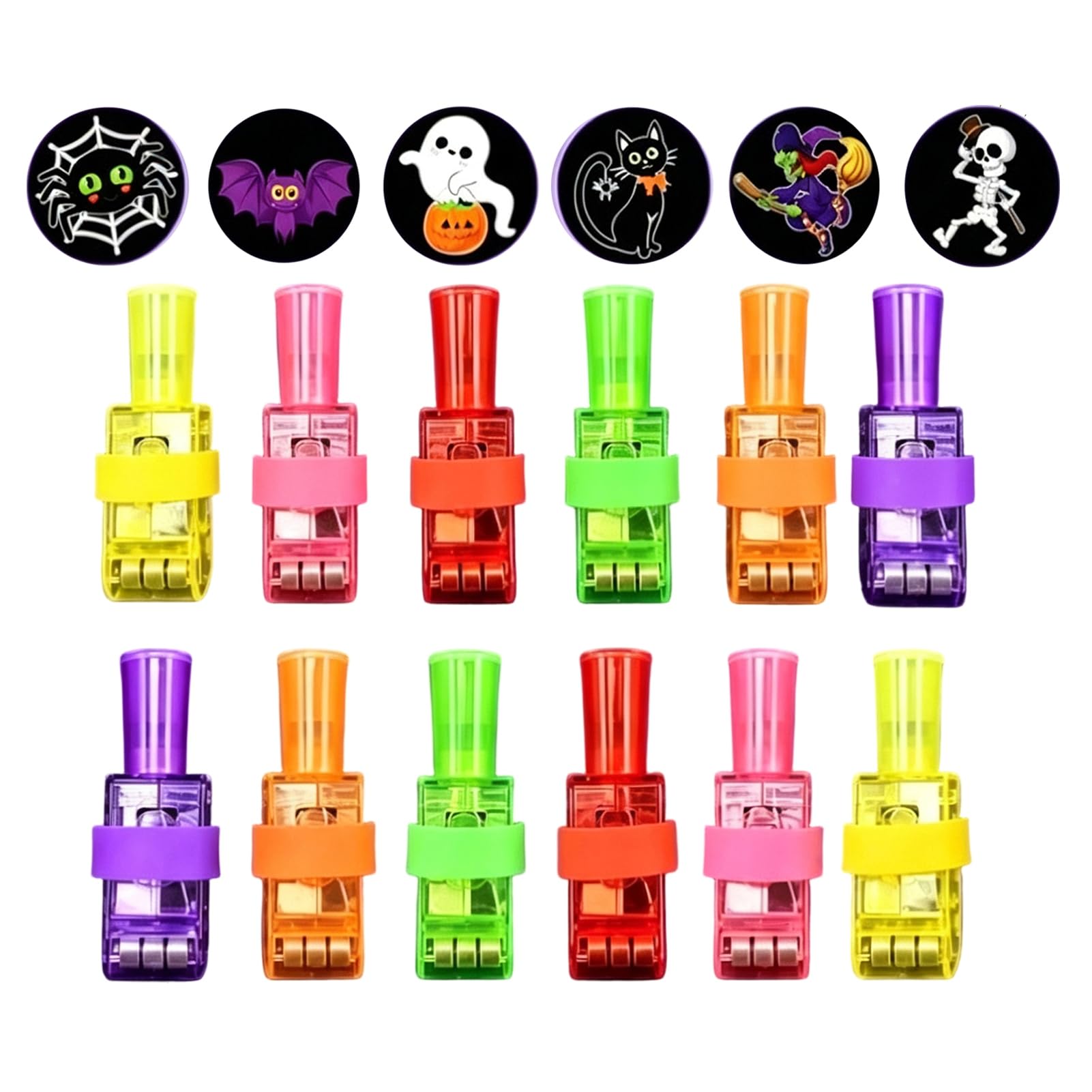 12 Pcs Halloween Finger Projector Lights, LED Party Favors