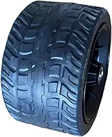 Baoblaze Roda de substituição para carrinhos dobráveis com rolamentos para todos os terrenos, resistente ao desgaste, boa capacidade de carga, giro de 360°, Preto 17x10cm